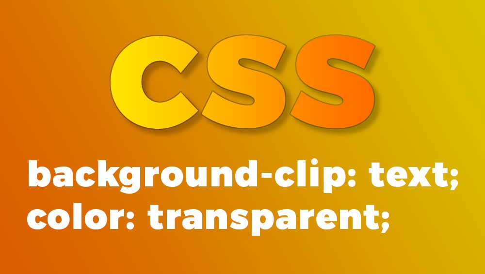css propriety background clip text
